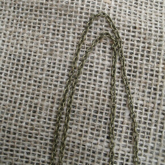 Pentacle with Cat & Raven Glass Cabochon Pendant Necklace - Picture 11 of 13